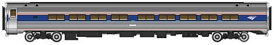 Walthers Proto 920-11222 HO Scale 85' Amfleet II 59-Seat Coach - Ready To Run -- Amtrak(R) Phase VI (Travelmark)