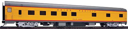 Walthers Proto 920-13103 HO Scale 85' Budd 10-6 Sleeper Union Pacific(R) Heritage Fleet - Ready to Run - Standar -- Union Pacific UPP #202 "Willie James" (Armour Yellow, gray, red)