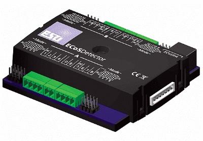 LokSound By ESU 50094 All Scale ECoSDetector Feedback Module -- 16 Digital Inputs For 2-Rail or 3-Rail Operation
