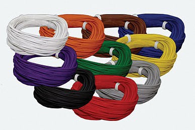 LokSound By ESU 51947 All Scale Super Thin Wire -- .5mm, 36AWG, 10m Roll, Yellow
