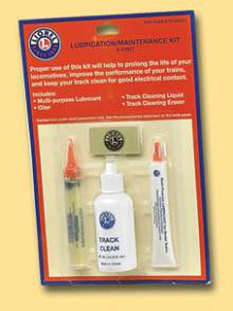 Lionel 662927 O Scale Lubrication and Maintenance Kit -- Gear Lube, Oil Applicator, Instructions, Track Cleaning Fluid & Block