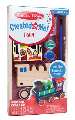 Melissa & Doug 8846 V Scale Decorate-Your-Own Wooden Train Kit