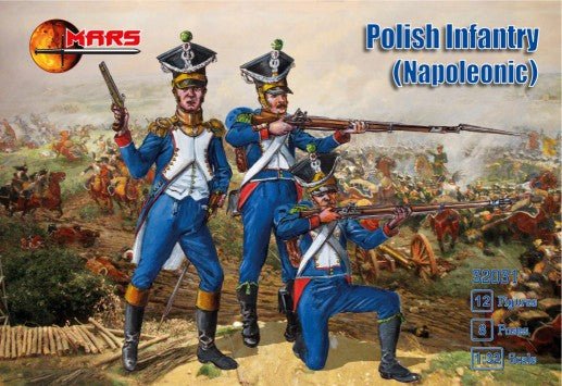 Mars Models 32031 1/32 Napoleonic Polish Infantry (12)