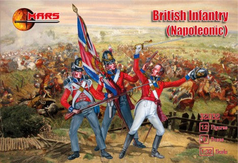 Mars Models 32032 1/32 Napoleonic British Infantry (12)