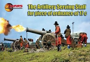 Mars Models 72023 1/72 17th Century Artillery Serving Staff Piece of Ordnance (56)
