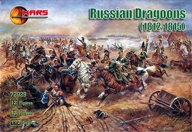Mars Models 72029 1/72 Napoleonic War 1812-15 Russian Dragoons (12 Mtd)