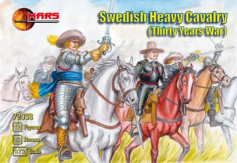 Mars Models 72036 1/72 Thirty Years War Swedish Heavy Cavalry (12 Mtd)