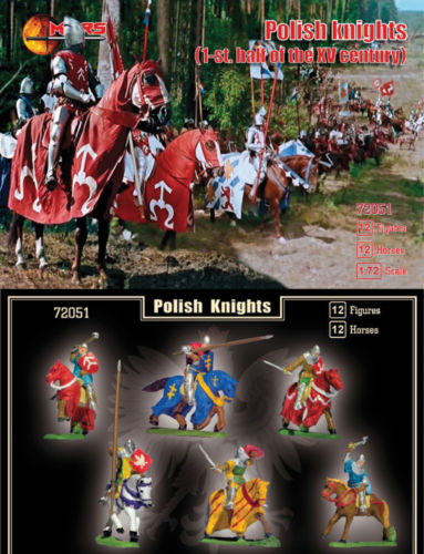 Mars Models 72051 1/72 1st Half XV Century Polish Knights (12 Mtd)