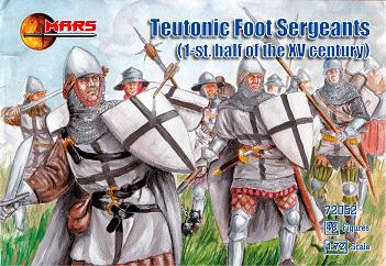 Mars Models 72052 1/72 1st Half XV Century Teutonic Foot Sergeants (48)