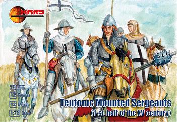 Mars Models 72053 1/72 1st Half XV Century Teutonic Sergeants (12 Mtd)