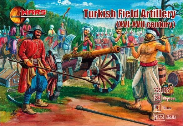 Mars Models 72103 1/72 XVI-XVII Century Turkish Field Artillery (24) w/Guns (4)