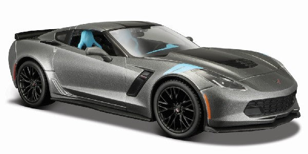 Maisto 31516GRY 1/24 2017 Corvette Grand Sport Coupe (Metallic Grey)