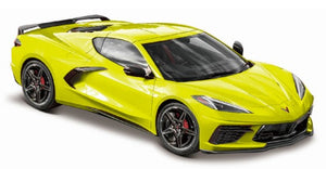Maisto 31527YLW 1/24 2020 Corvette Stingray Coupe (Yellow w/Black Stripe)