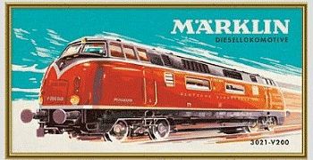 Marklin 15966 All Scale Marklin V200 Diesel Locomotive Paint-by-Numbers Set
