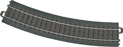 Marklin 20224 HO Scale My World C Track -- Curved Section Turnout Branch 17-1/4" 43.8cm Radius R2 30 Degree