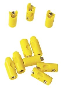 Marklin 71422 All Scale New Style Sockets pkg(10) -- Yellow