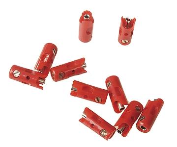 Marklin 71425 All Scale New Style Sockets pkg(10) -- Red