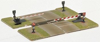 Marklin 8992 Z Scale Automatic Grade Crossing Gate Set w/Half Gates -- 3-3/4 x 1-1/2" 96 x 37mm