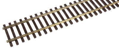 Micro Engineering 10104 HO Scale Standard Gauge Nonweathered Flex-Track(TM) - 3' Sections pkg(6) -- Code 83 Rail w/Wooden Ties