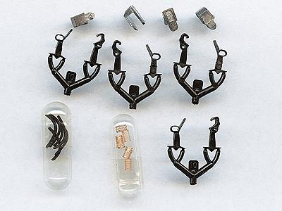 Micro Trains Line 130013 N Scale Truck Mount Couplers -- "T" Shank .245" .62cm (Medium) 2 Pairs