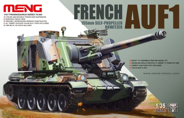 Meng Model Kits TS4 1/35 French AUF1 155mm Self-Propelled Howitzer