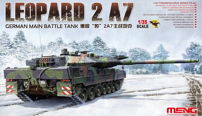 Meng Model Kits TS27 1/35 Leopard 2 A7 German Main Battle Tank