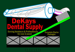 Miller Engineering 9881 All Scale Animated Neon Billboard -- DeKays Dental Supply   Large 3.7 x 2.5"