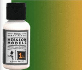 Mission Models Transparent Blue Acrylic Model Paint 1oz Bottle