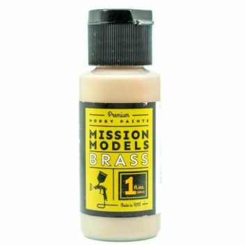 Mission Models Paints C2 1oz Bottle Brass Acrylic Paint (6/Bx)