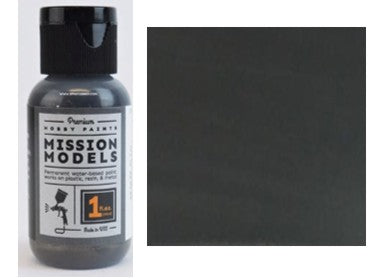 Mission Models Paints M10 1oz Bottle Metallic Gun Metal Acrylic Paint  (6/Bx)