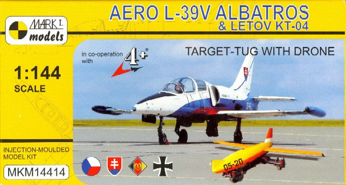 Mark I Models 14414 1/144 Aero L39V Albatros Target-Tug Aircraft w/Letov KT04 Drone