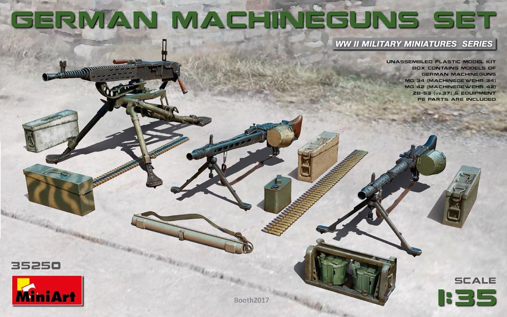 MiniArt 35250 1/35 WWII German Machine Guns & Equipment