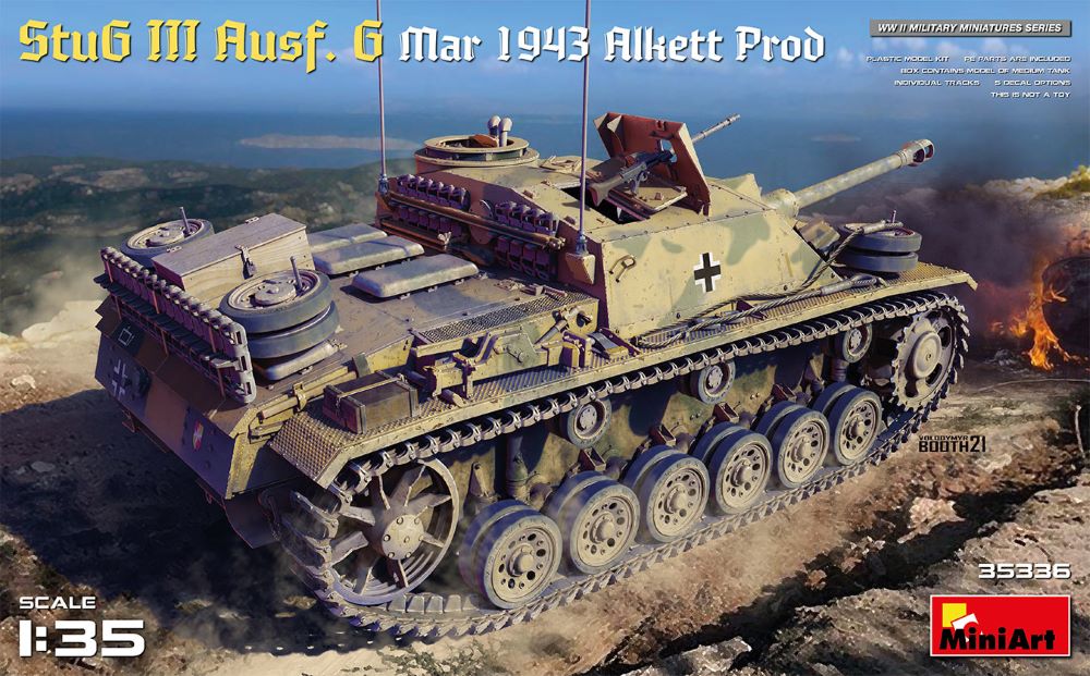 MiniArt 35336 1/35 WWII StuG III Ausf G Mar 1943 Alkett Production Tank