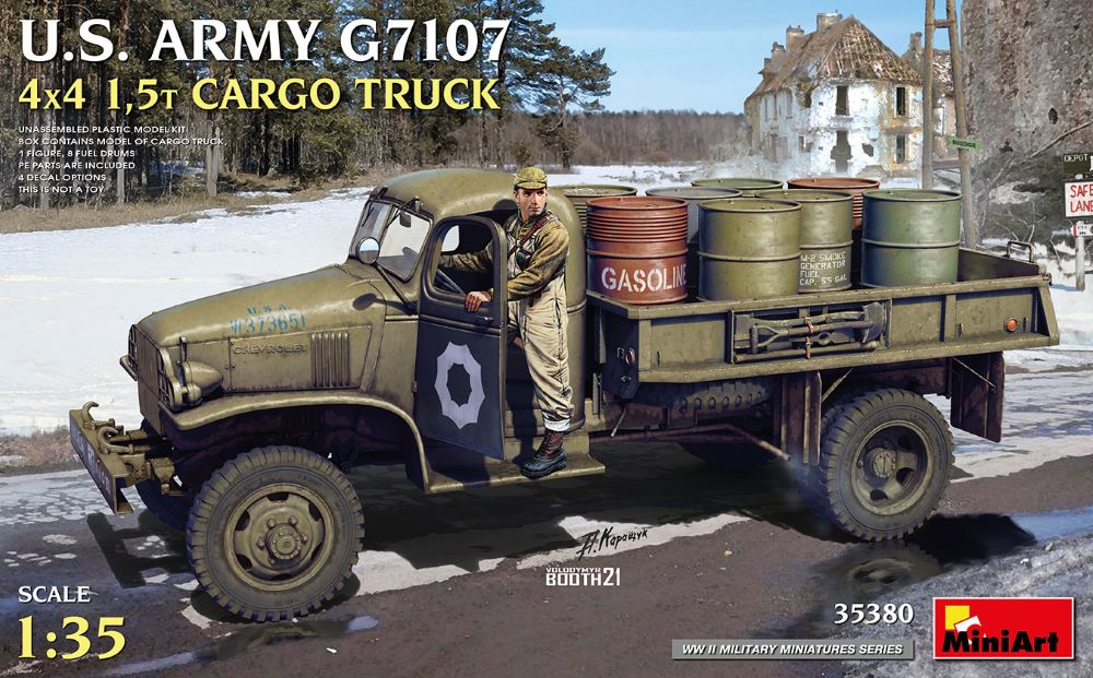 MiniArt 35380 1/35 WWII US Army G7107 4x4 1.5-Ton Cargo Truck
