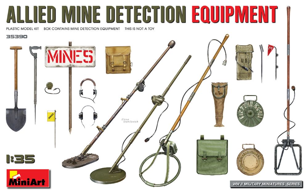 MiniArt 35390 1/35 WWII Allies Mine Detection Equipment