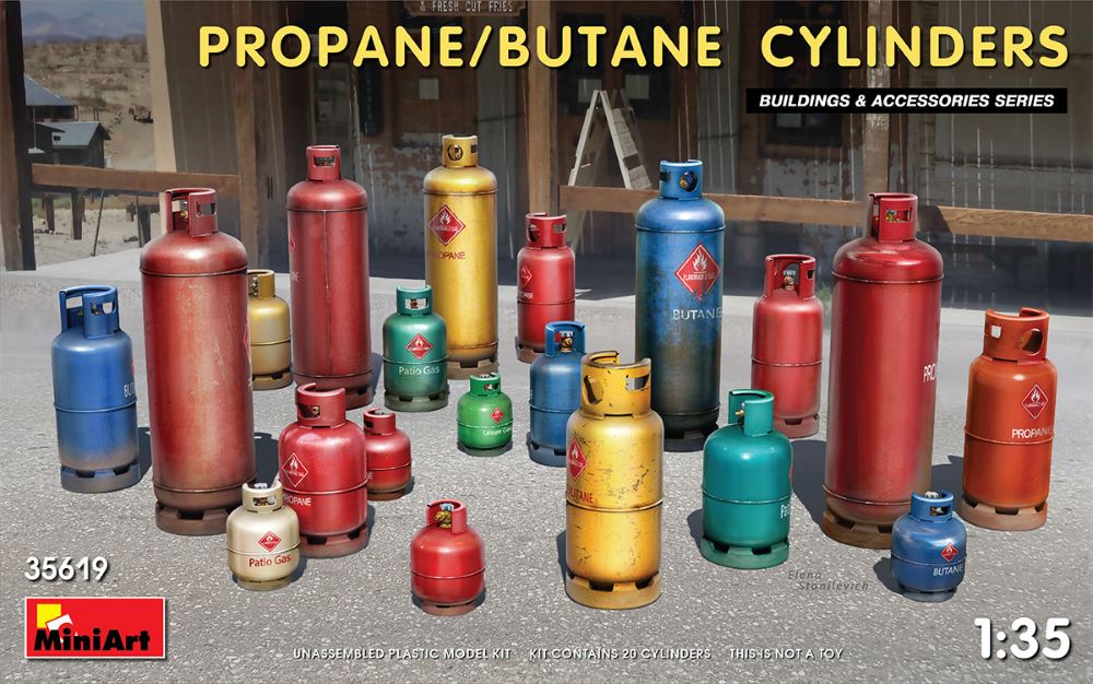 MiniArt 35619 1/35 Propane/Butane Cylinders (20)