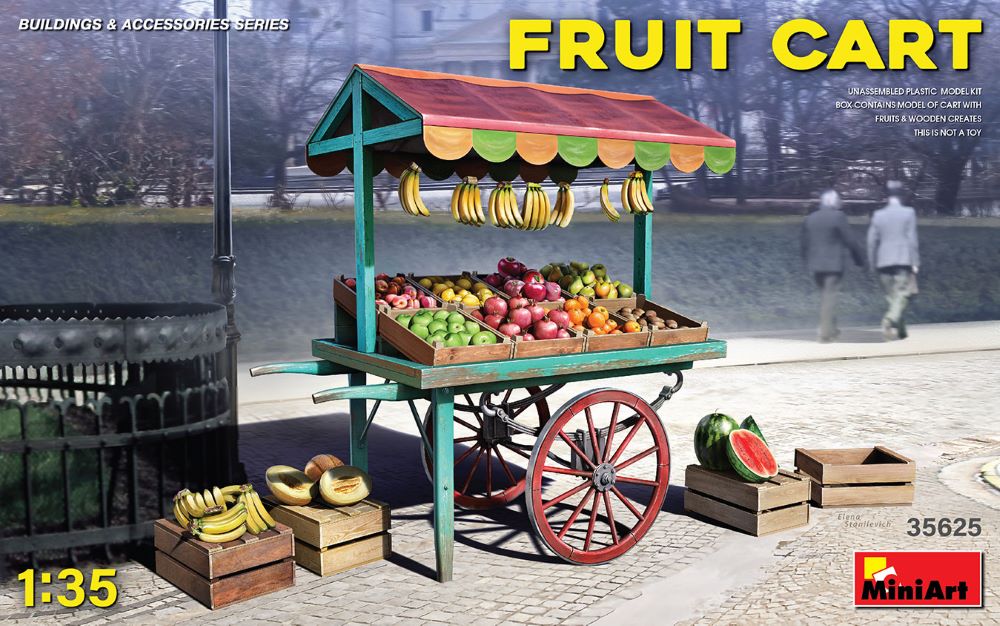 MiniArt 35625 1/35 Fruit Cart w/Wooden Crates