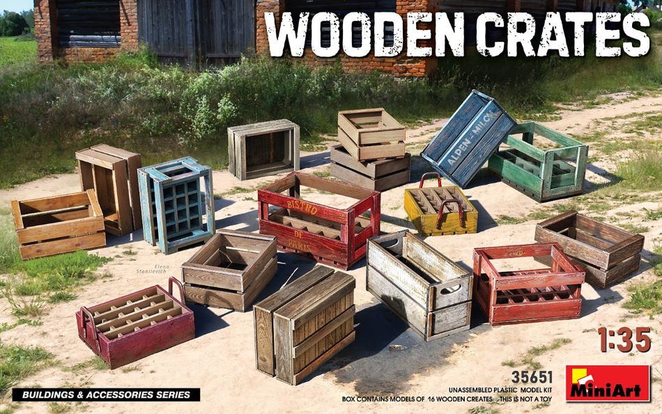 MiniArt 35651 1/35 Wooden Crates (16)