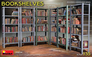 MiniArt 35654 1/35 Bookshelves w/Books