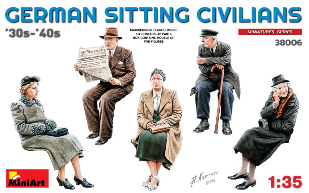 MiniArt 38006 1/35 German Civilians Sitting 1930-40s (5)