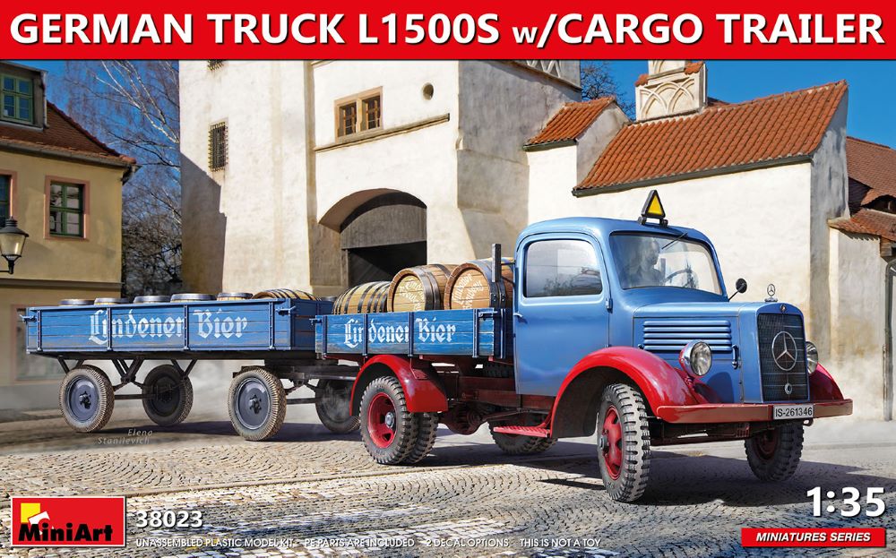 MiniArt 38023 1/35 German L1500S Truck w/Cargo Trailer