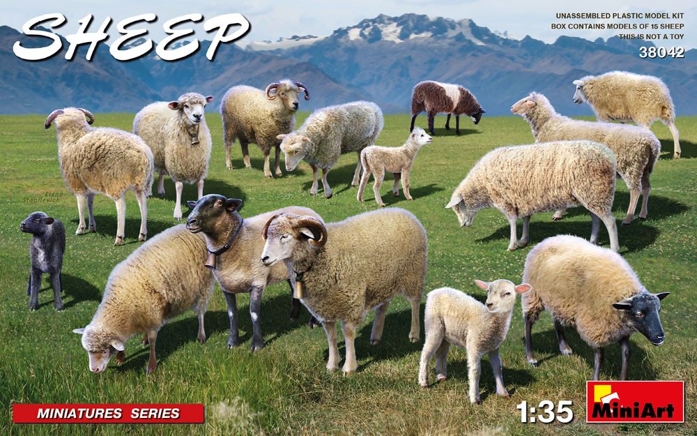 MiniArt 38042 1/35 Sheep (15)