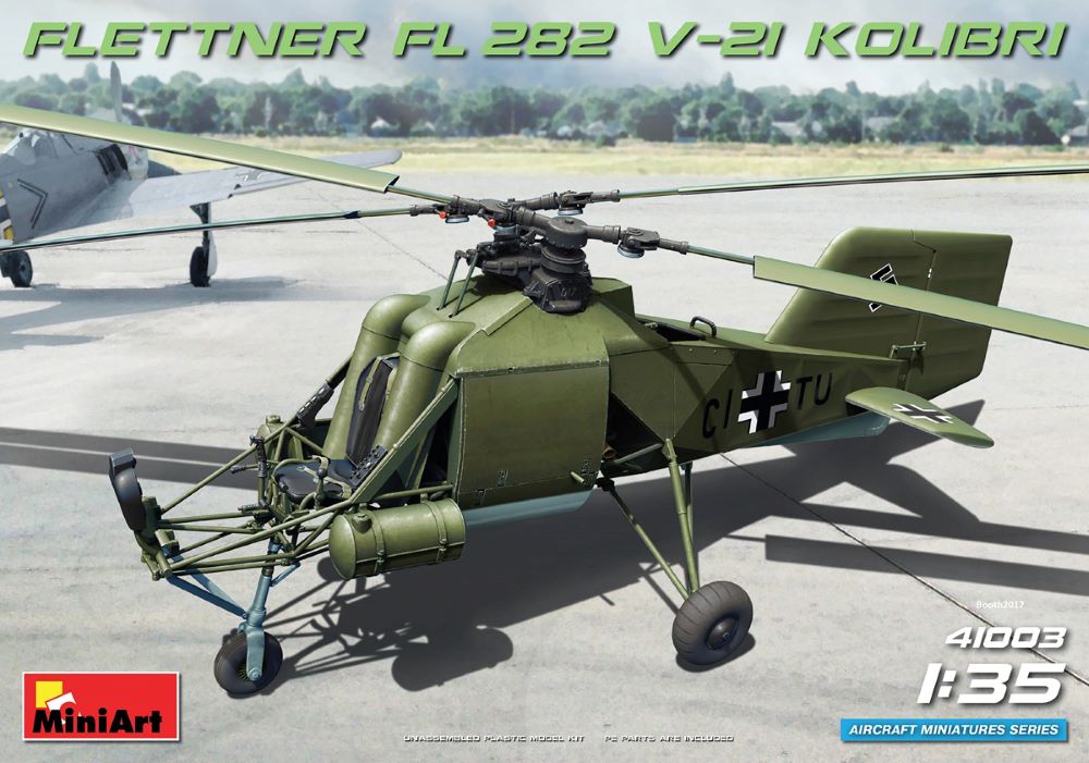 MiniArt 41003 1/35 German Flettner FL282V21 Kolibri (Hummingbird) Single-Seat Helicopter