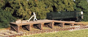 Monroe Models 9203 N Scale Railroad Loading Dock pkg(2) -- Kit - 3-1/2 x 3/4 x 3/8" 8.9 x 1.9 x 1.3cm