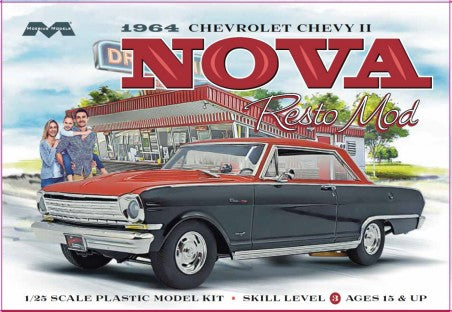 Moebius Models 2321 1/25 1964 Chevy II Nova Resto Mod Car