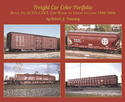 Morning Sun Books 6336 All Scale Freight Car Color Portfolio -- Book 4: ACFX-CSXT (Soft Cover)