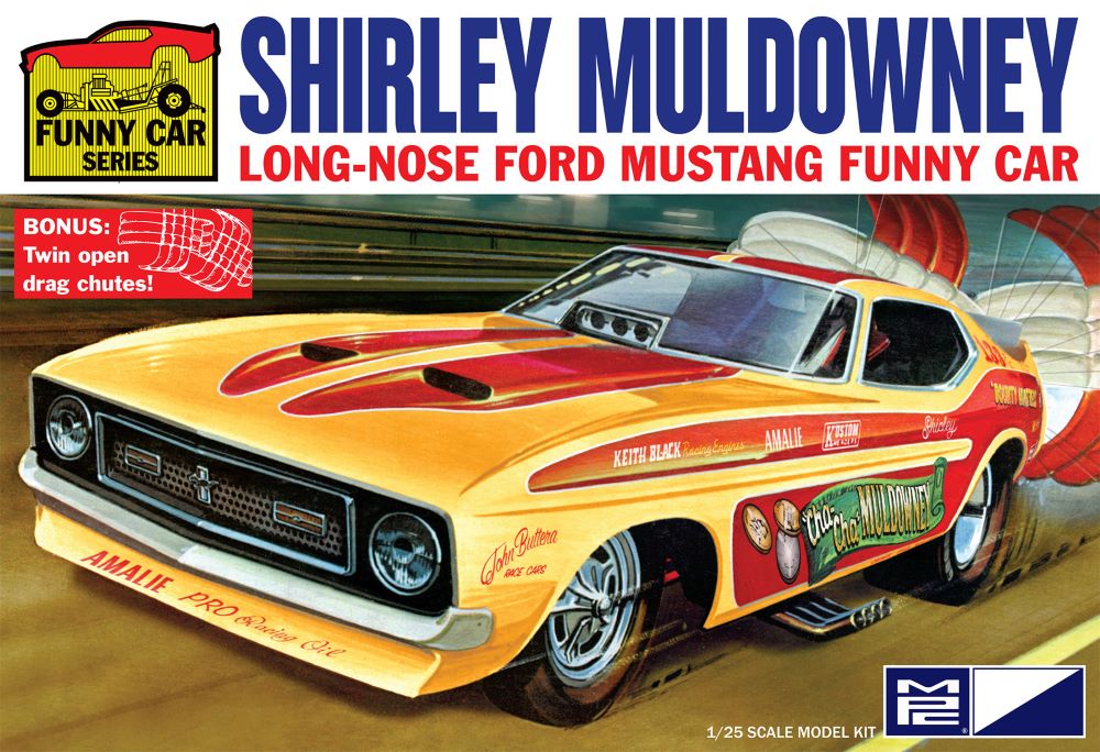 MPC Models 1001 1/25 Shirley Muldowney Long Nose Ford Mustang Funny Car