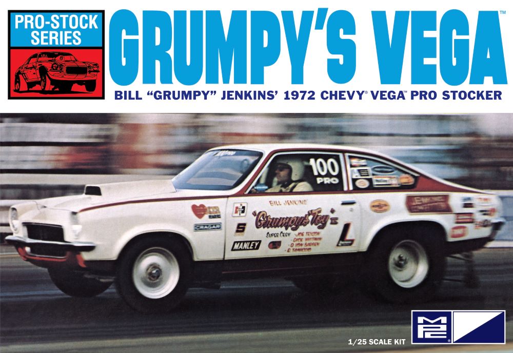 MPC Models 877 1/25 1972 Chevy Vega Bill Grumpy Jenkin's Pro Stock Drag Car