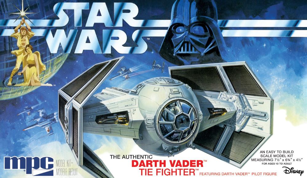 MPC Models 952 1/32 Star Wars A New Hope: Darth Vader Tie Fighter w/Pilot