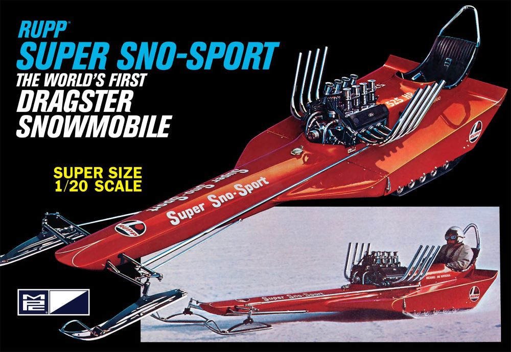 MPC Models 961 1/20 Rupp Super Sno-Sport Dragster Snowmobile (D)